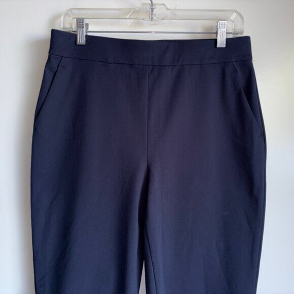 Ministry of Supply Kinetic Pull On Crop Pants Women's Size 6 Navy Blue ~ EUC - Picture 5 of 13